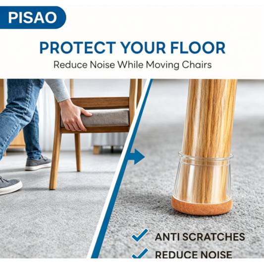 PISAO 24-piece chair leg floor protector