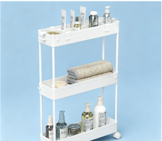 SPACELEAD Ultra-thin Three-Layer Storage Trolley