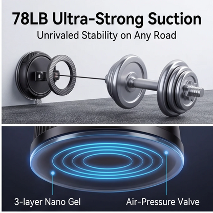 ANDERY MagSafe-Dedicated Car Phone Mount [Ultra-Strong Suction]
