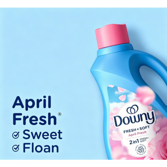 Downy Liquid Fabric Softener — "April Fresh" Dual-Action Formula
