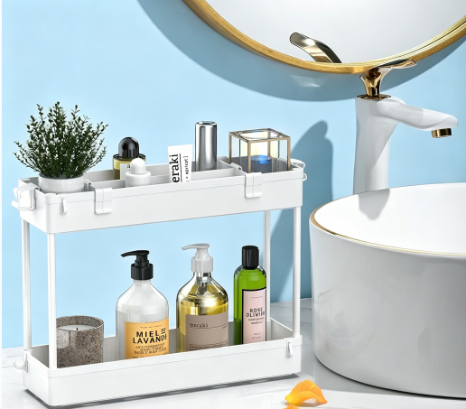 SPACELEAD Ultra-thin Three-Layer Storage Trolley