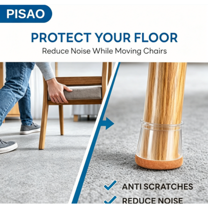 PISAO 24-piece chair leg floor protector