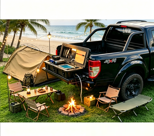 All-in-One Portable Camping Kitchen – Outdoor Cooking Station Ideal for Hiking, Tent Camping and 4WD Off-Road Adventures
