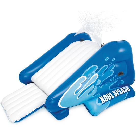 Inflatable Water Slide Pool with Built-In Sprinklers | Kids & Adult Splash Play Center